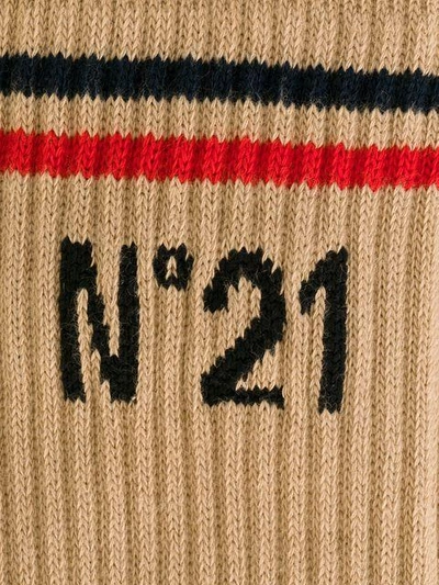 Shop N°21 Nº21 Branded Socks - Neutrals