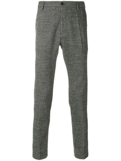Shop Al Duca D'aosta Fitted Tailored Trousers In Black