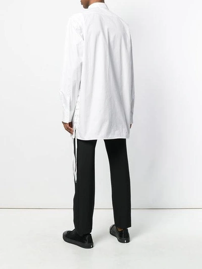 Shop D.gnak By Kang.d Classic Tailored Shirt In White