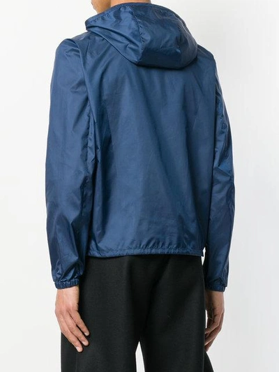 Shop Fendi Bag Bugs Windbreaker Jacket In Blue