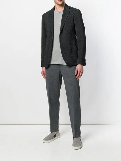 Shop Giorgio Armani Formal Suit Jacket In Grey