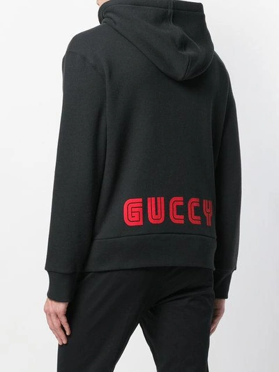 Shop Gucci Bugs Bunny Hooded Jacket In Black