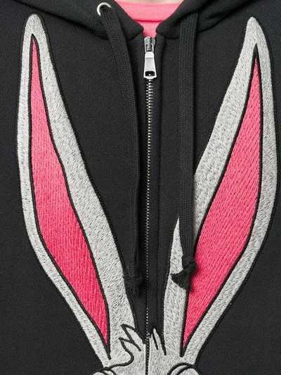 Shop Gucci Bugs Bunny Hooded Jacket In Black