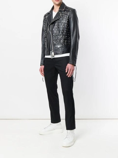 Shop Les Hommes Perfecto Lace-up Jacket