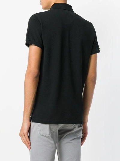 Shop Etro Short Sleeve Polo Shirt In Black
