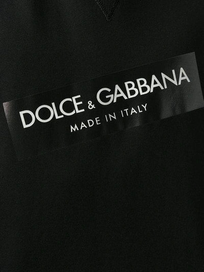 Shop Dolce & Gabbana Logo Patch Short Sleeve Sweatshirt