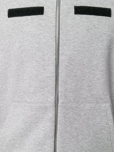 Shop Valentino Detachable Hood Sweatshirt - Grey