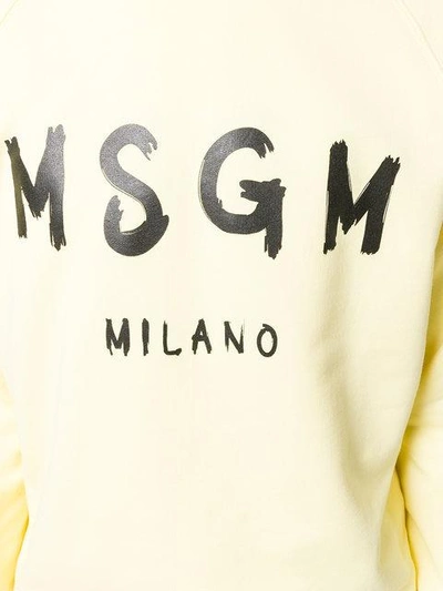 Shop Msgm Branded Sweatshirt