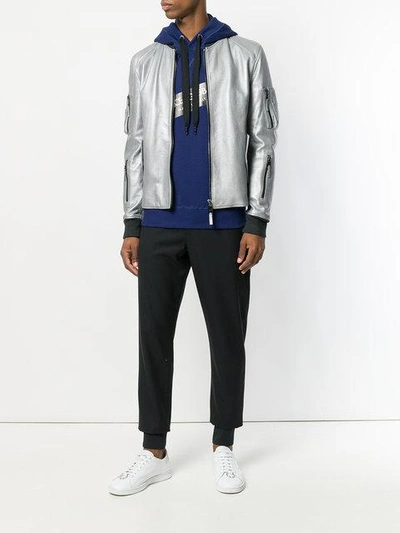 Shop Dolce & Gabbana Zipped Bomber Jacket
