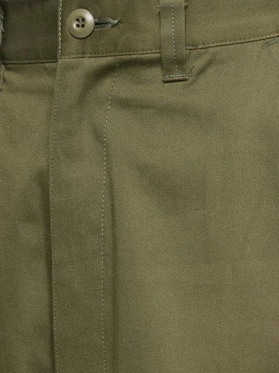 Shop Kidill Cropped Cargo Trousers - Green
