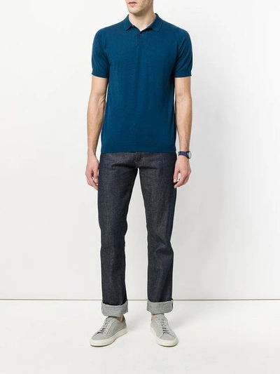 John Smedley Rhodes Knitted Polo Shirt