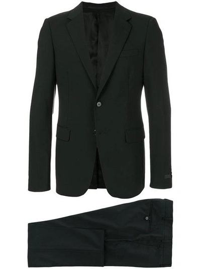 Shop Prada Classic Tailored Two Piece Suit In Black