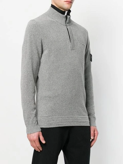 Shop Stone Island Logo Patch Sweater