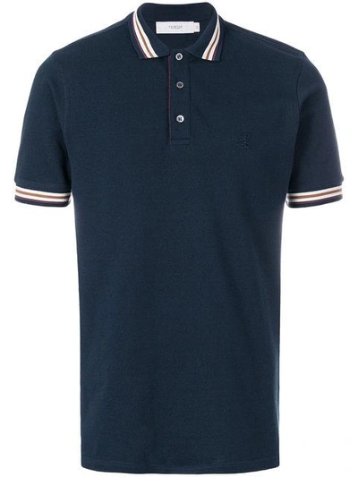 Shop Pringle Of Scotland Classic Polo Shirt In Blue