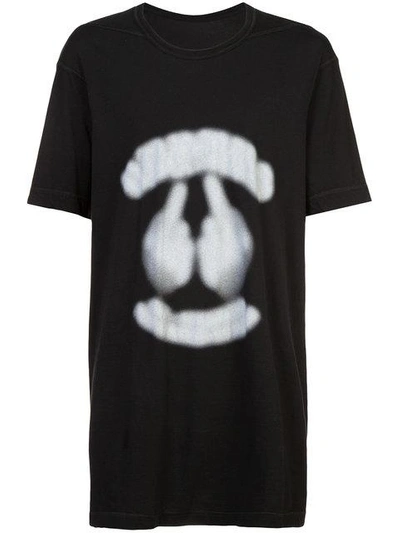 Shop 11 By Boris Bidjan Saberi Faded Print T-shirt - Black