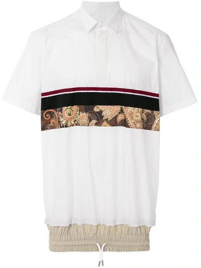 Shop Nycole Patch Detail Polo Shirt In White