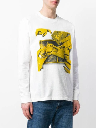 Shop Cav Empt Graphic Print Sweatshirt In White