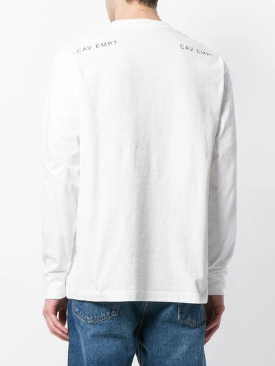 Shop Cav Empt Graphic Print Sweatshirt In White