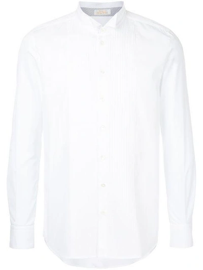 Shop Education From Youngmachines Front Placket Shirt In White