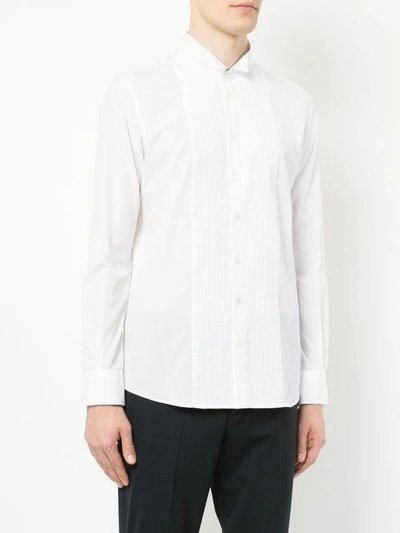 Shop Education From Youngmachines Front Placket Shirt In White