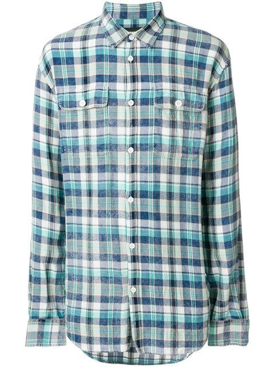 Shop Dsquared2 Long-sleeved Checked Shirt