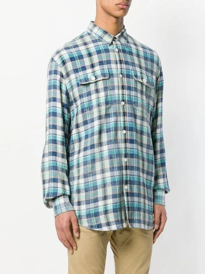 Shop Dsquared2 Long-sleeved Checked Shirt