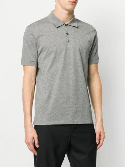 Shop Lanvin Classic Polo Shirt In Grey