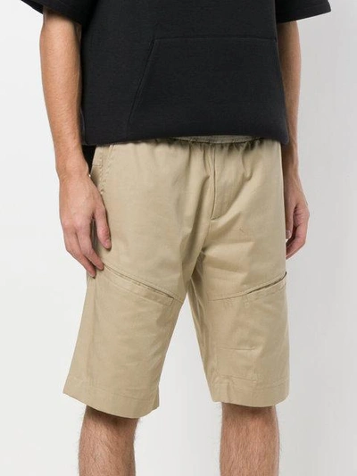 Shop Les Hommes Classic Fitted Shorts