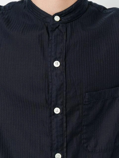 Shop Tss Long Button Shirt In Blue