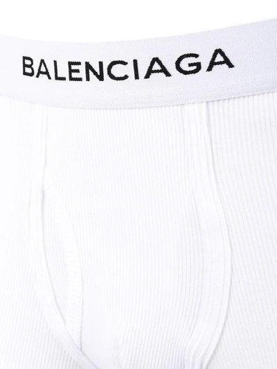 Shop Balenciaga White Three Piece Boxer Set