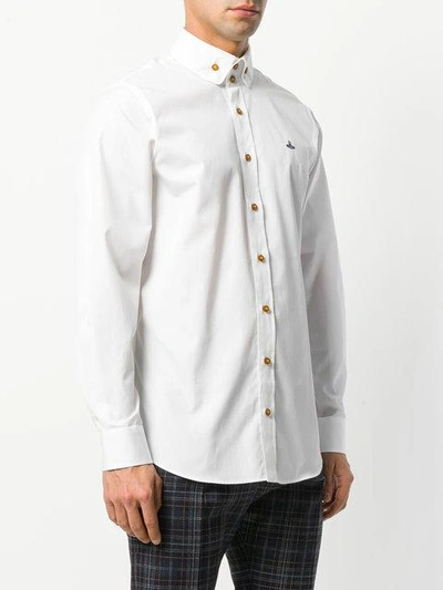 Shop Vivienne Westwood Two Button Krall Shirt In White