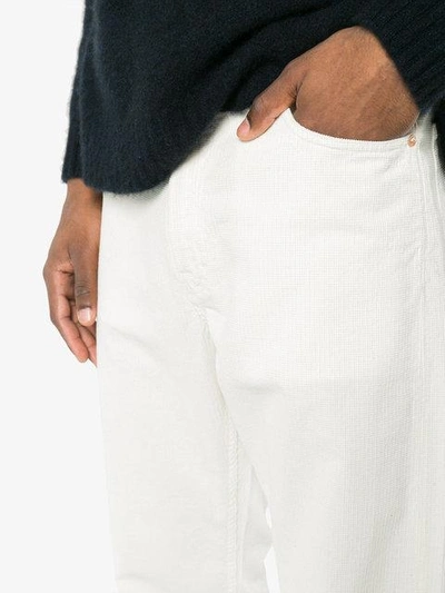 Shop Our Legacy Second Cut Corduroy Trousers In White