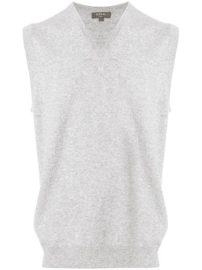 Shop N•peal Cashmere The Westminster Vest In Grey