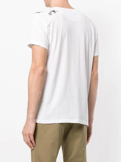 Shop Valentino Star Print T-shirt In White