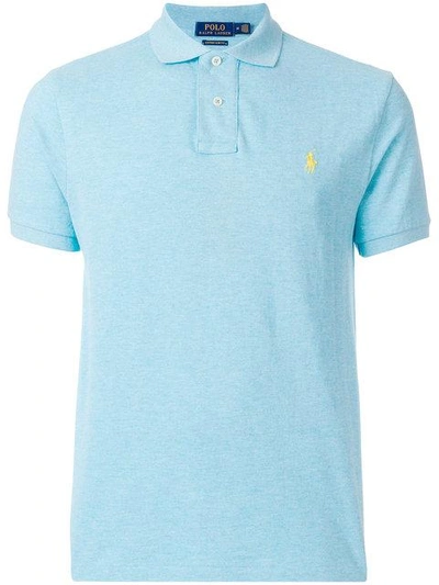 Shop Polo Ralph Lauren Slim-fit Polo Shirt In Blue