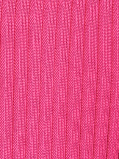 Shop Ami Alexandre Mattiussi Ribbed Raglan Sleeves Sweater In Pink