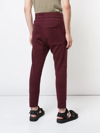 string detail track trousers