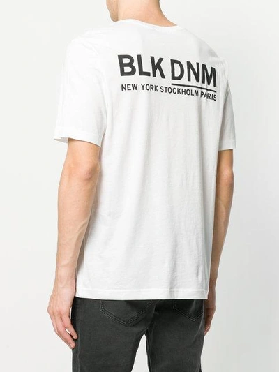 Shop Blk Dnm Rear Logo Print T In White