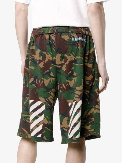 Shop Off-white 'camouflage Diag' Shorts - 9900