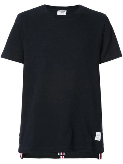 Shop Thom Browne Signature Stripe T-shirt - Blue