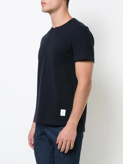 Shop Thom Browne Signature Stripe T-shirt - Blue