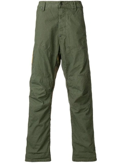 Shop G-star Straight-leg Print Trousers - Green