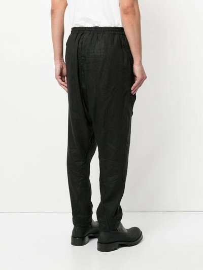 Shop Abasi Rosborough Ankara Drawstring Track Trousers In Black