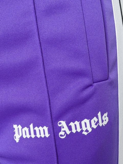Shop Palm Angels Track Pants In Pink & Purple