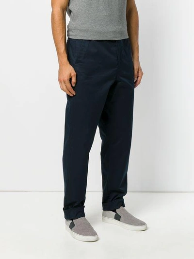 Shop Natural Selection Straight-fit Chinos In Blue