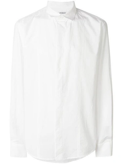 Shop Dirk Bikkembergs Textured Classic Shirt - White
