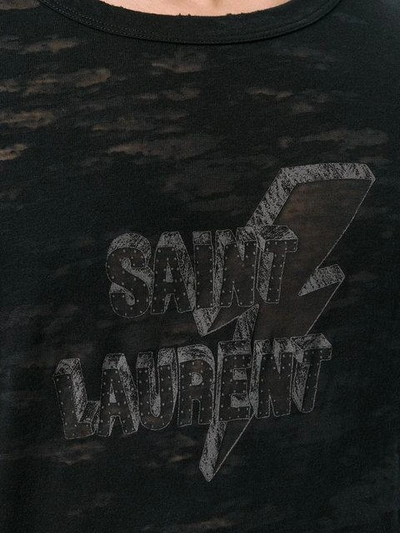 Shop Saint Laurent Front Logo T