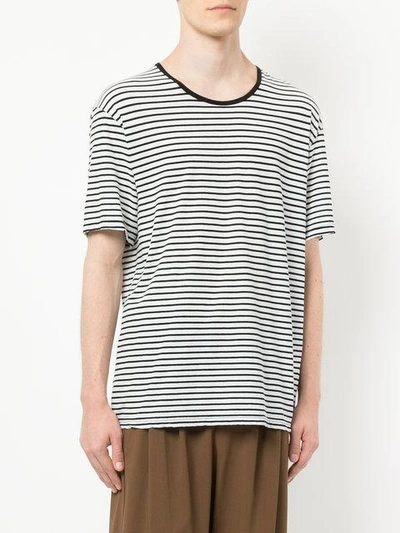 Shop Kazuyuki Kumagai Basic Striped T-shirt