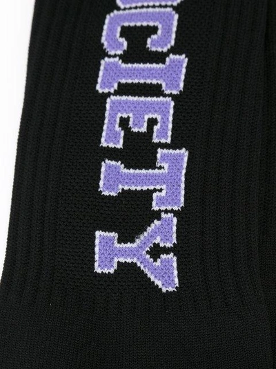 Shop Ktz Society Ribbed Style Socks In Black