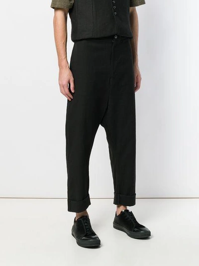Shop Alchemy Cropped Trousers In Black